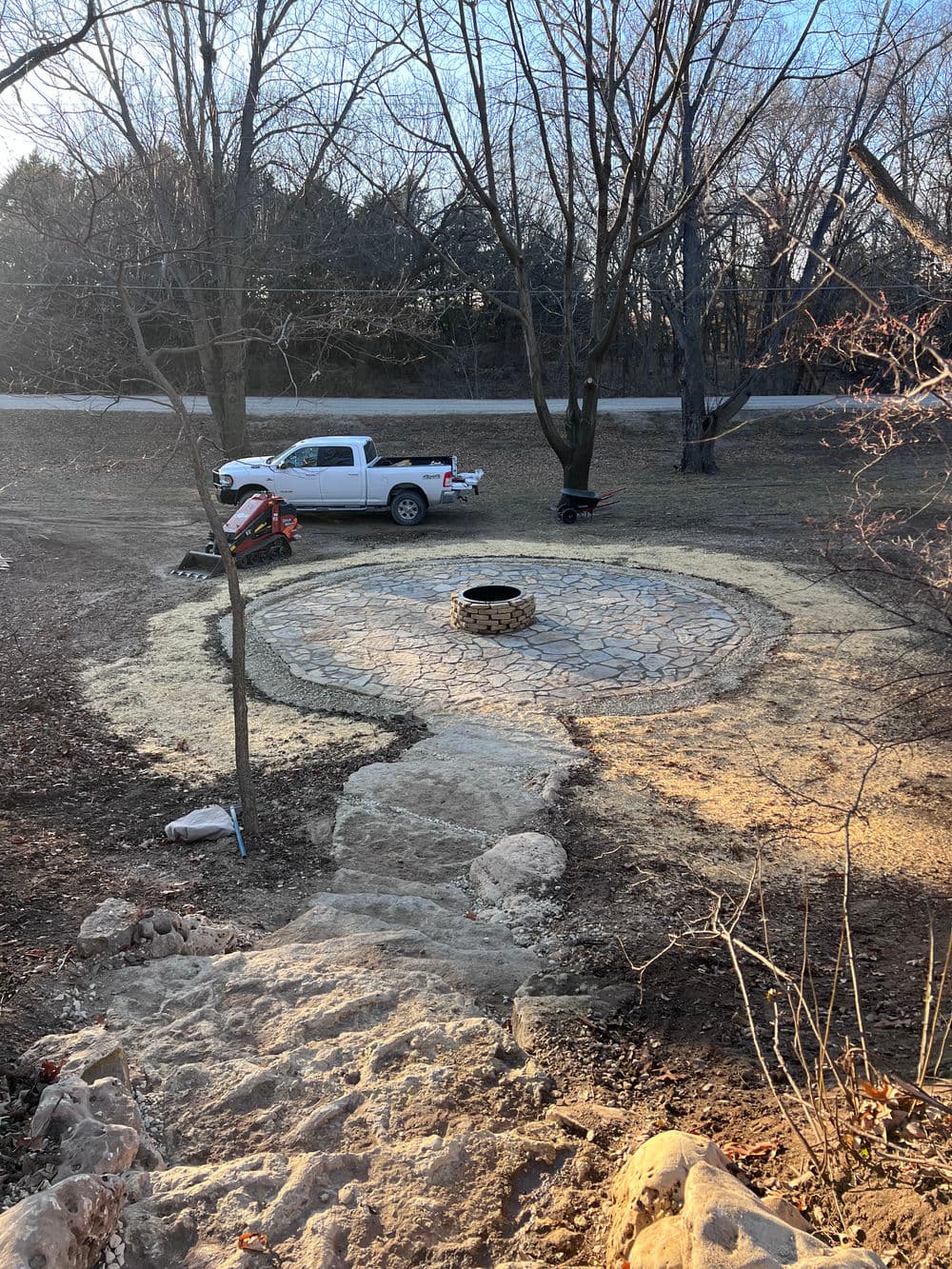 Custom Flagstone Patio Installation in Milford KS image