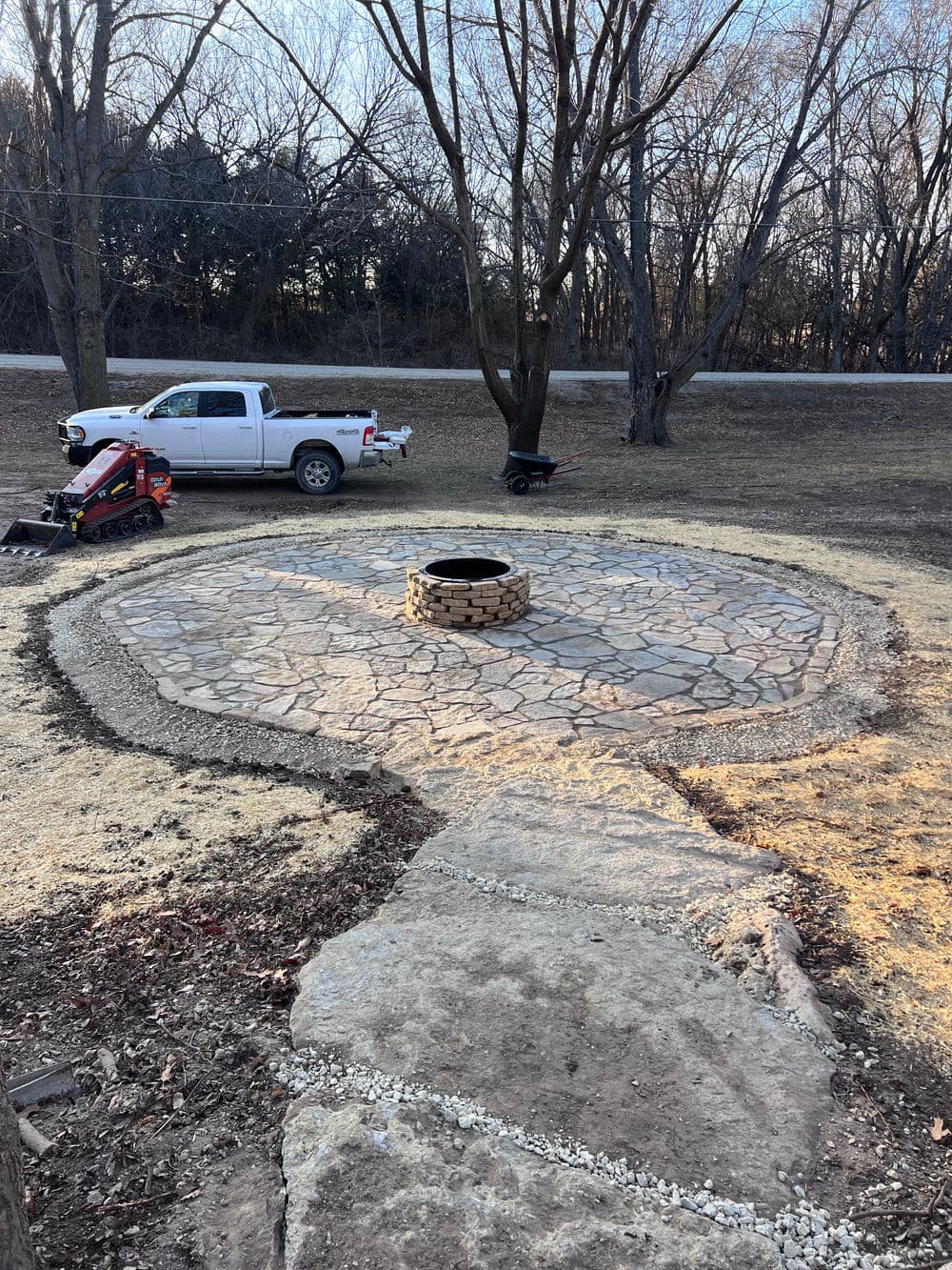 Gallery photos for Custom Flagstone Patio Installation in Milford KS: Image #1