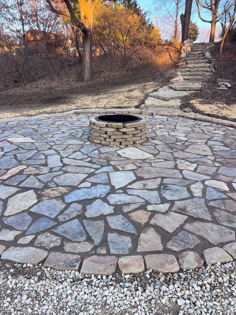 Gallery photos for Custom Flagstone Patio Installation in Milford KS: Image #3