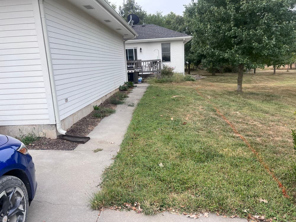 Gallery photos for Backyard Makeover with Patio and Retaining Wall in Wamego: Image #1