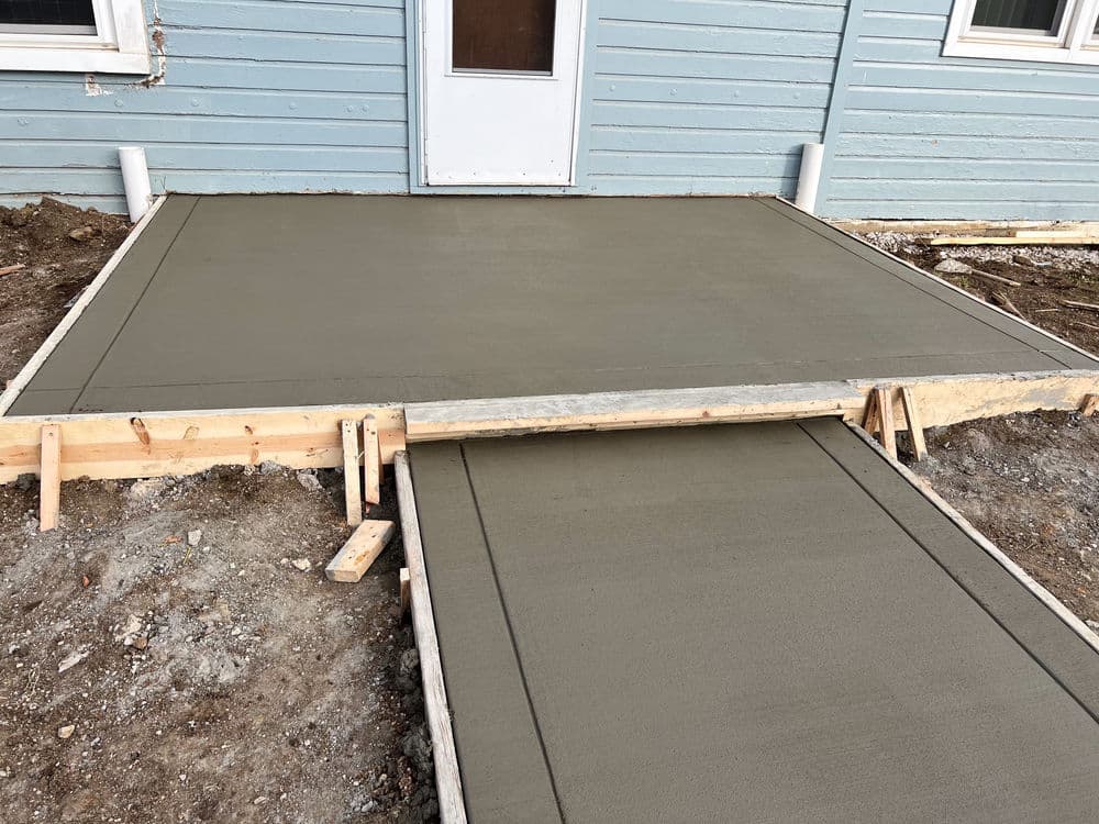 Gallery photos for New Front Concrete Walkway with Stepped Entry in Manhattan KS: Image #1