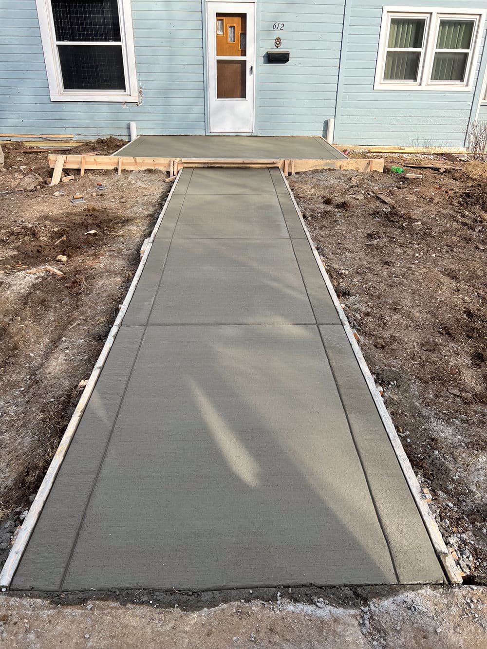 Project New Front Concrete Walkway with Stepped Entry in Manhattan KS image