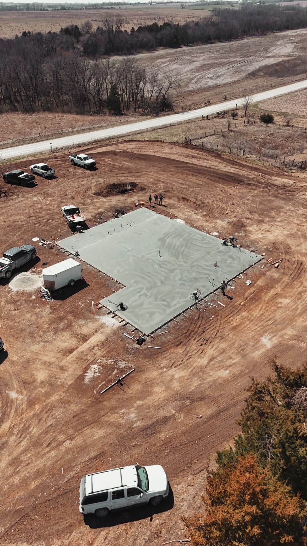 4,000 Sqft House Pad Poured Near St. George KS image