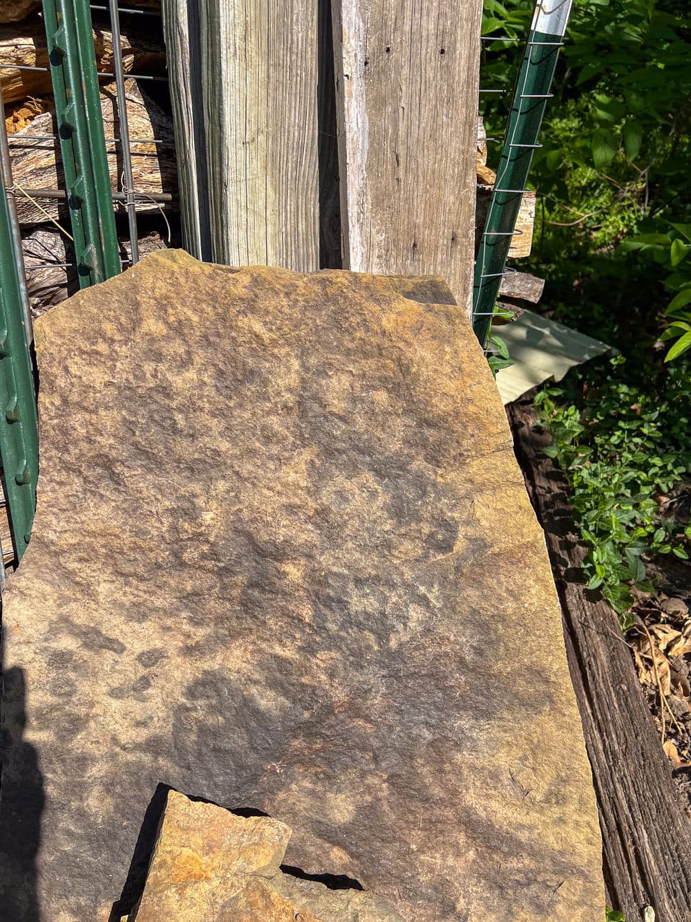 Gallery photos for Custom Colored Concrete Patio with Natural Stone Look in Manhattan Kansas: Image #3