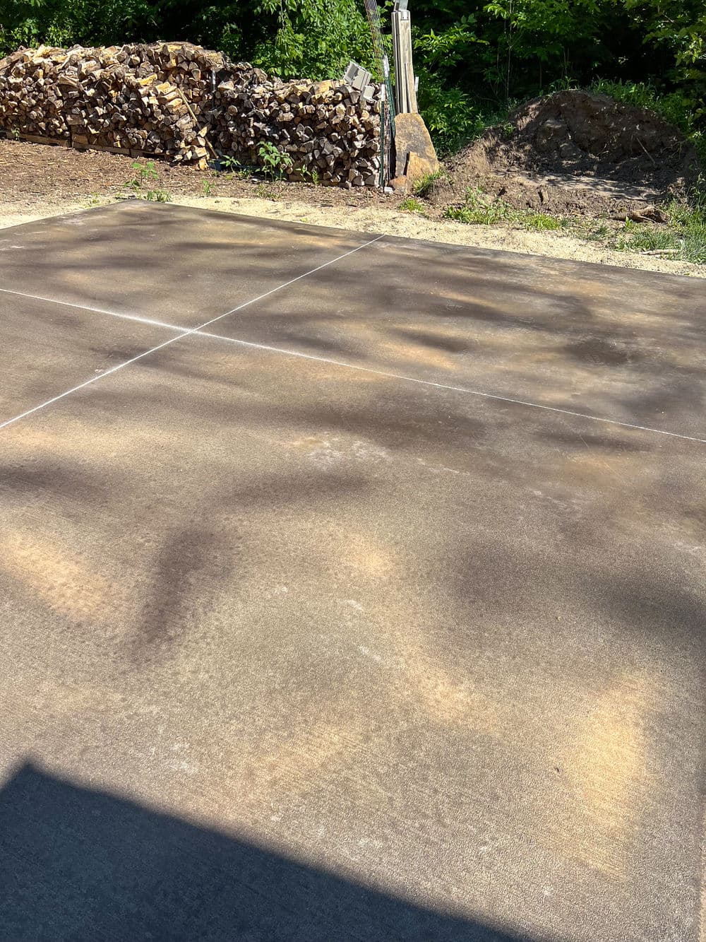 Gallery photos for Custom Colored Concrete Patio with Natural Stone Look in Manhattan Kansas: Image #5