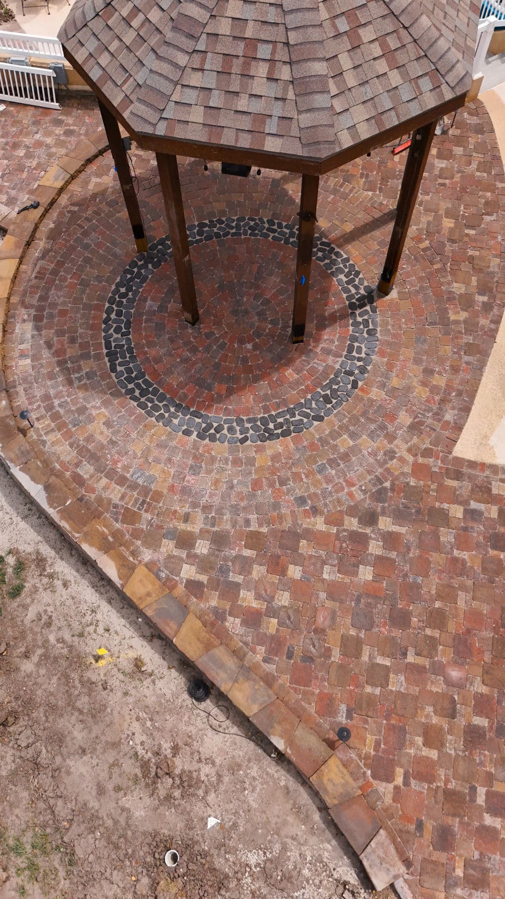 Gallery photos for Three-Tier Paver Patio with Custom Circle Design in Topeka: Image #3