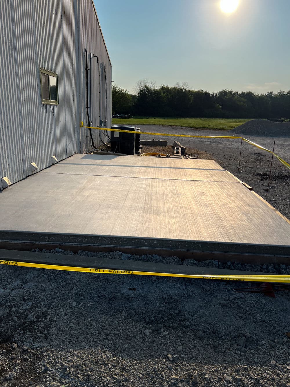 Commercial HVAC Equipment Pad Installed at Onaga Kansas Shop image