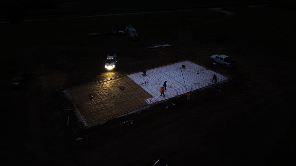 Concrete House Pad with Heated Flooring in St. George KS image